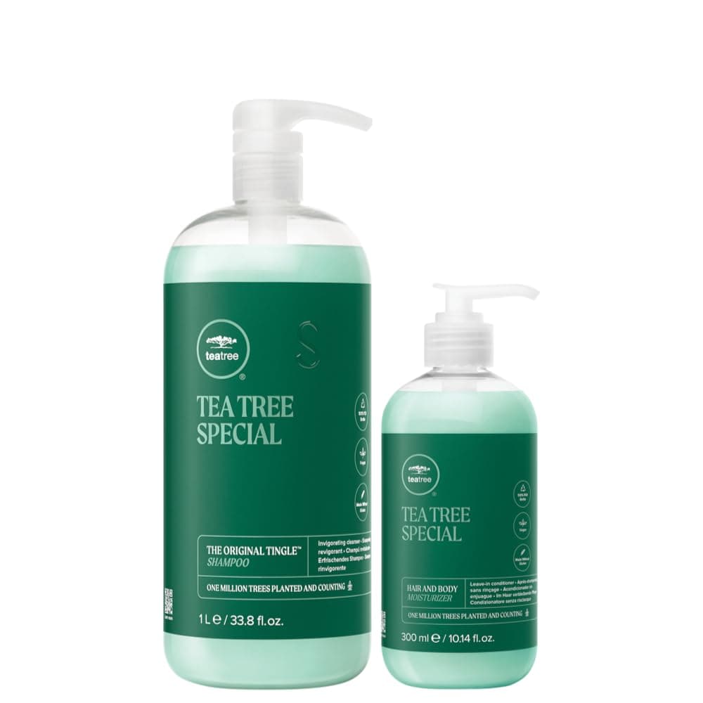 Paul Mitchell Tea Tree Special Shampoo Head to Toe Set for Hair and Body Moisturizing
