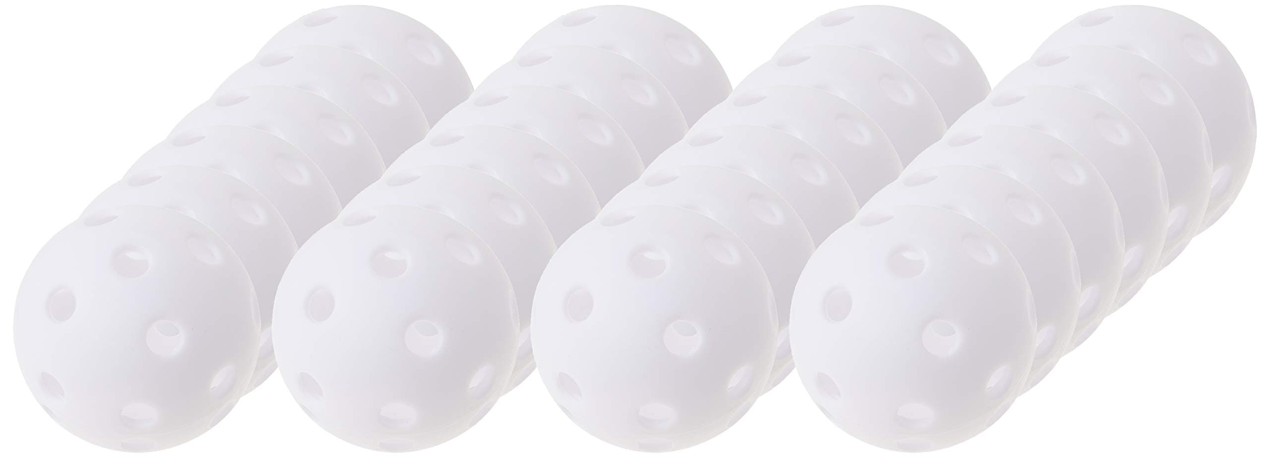 24 Polyurethane White Plastic Golf Balls by Crown Sporting Goods