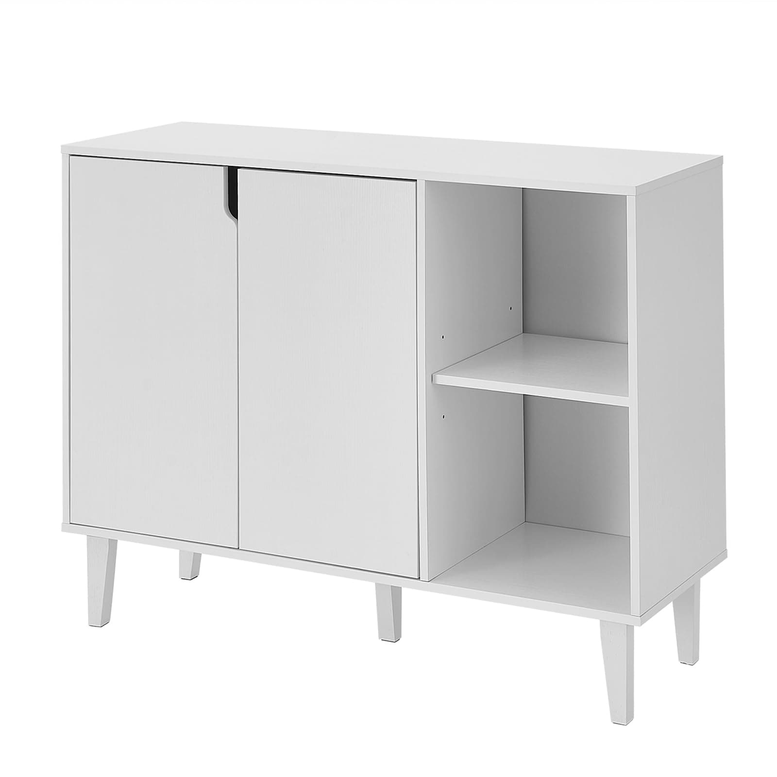 Panana Kitchen Buffet Cabinet Storage Sideboard with 2 Doors 2 Shelves, White...