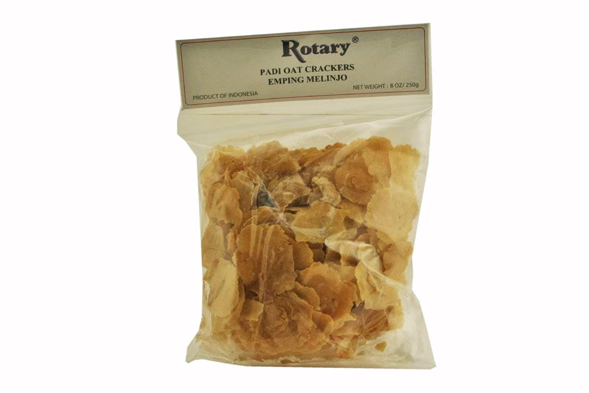 Rotary Emping Melinjo (Padi Oat Cracker Raw) - 8oz (Pack of 1)