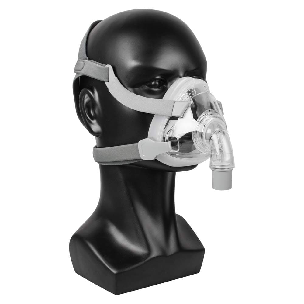 Full Face Mask for Sleep, Forehead Frame-Free Design with Free Adjustable Headgear (Medium)
