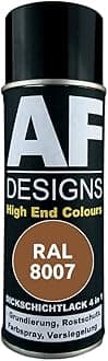 Alex Flittner Designs Rust Protection Paint 4-in-1 RAL 8007 Fawn Brown Metal Protective Paint Spray Rust Protection Paint Spray Can