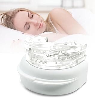 Anti Snoring Devices, Sleep Apnea Devices, Snore Stopper Effectively Solves Sleep & Snoring, Dental Lab Approved Protect Dental Health, Adjustable Snoring Aids for Men/Women