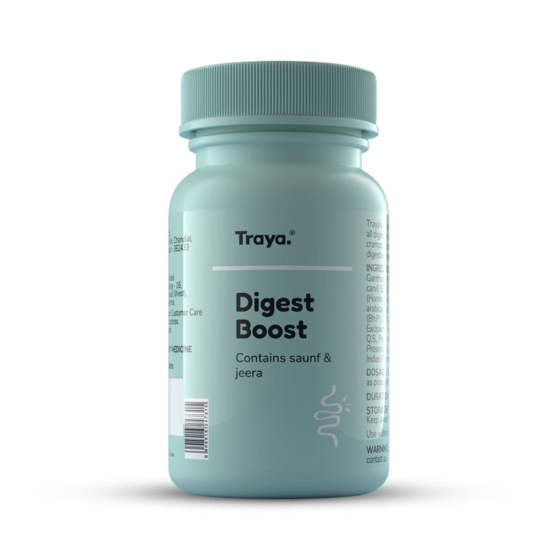 Traya Digest Boost | Natural Digestive Supplement | Relieves Digestion Problems, Acidity and Bloating | Contains Saunf & Jeera (60 tablets)