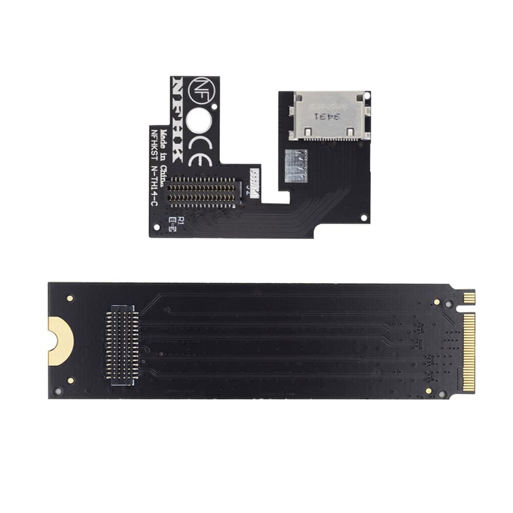 NFHK PCI-E 3.0 M.2 M-Key to Oculink SFF-8612 SFF-8611 Host Adapter for ThinkBook 14+ External Graphics Card & SSD