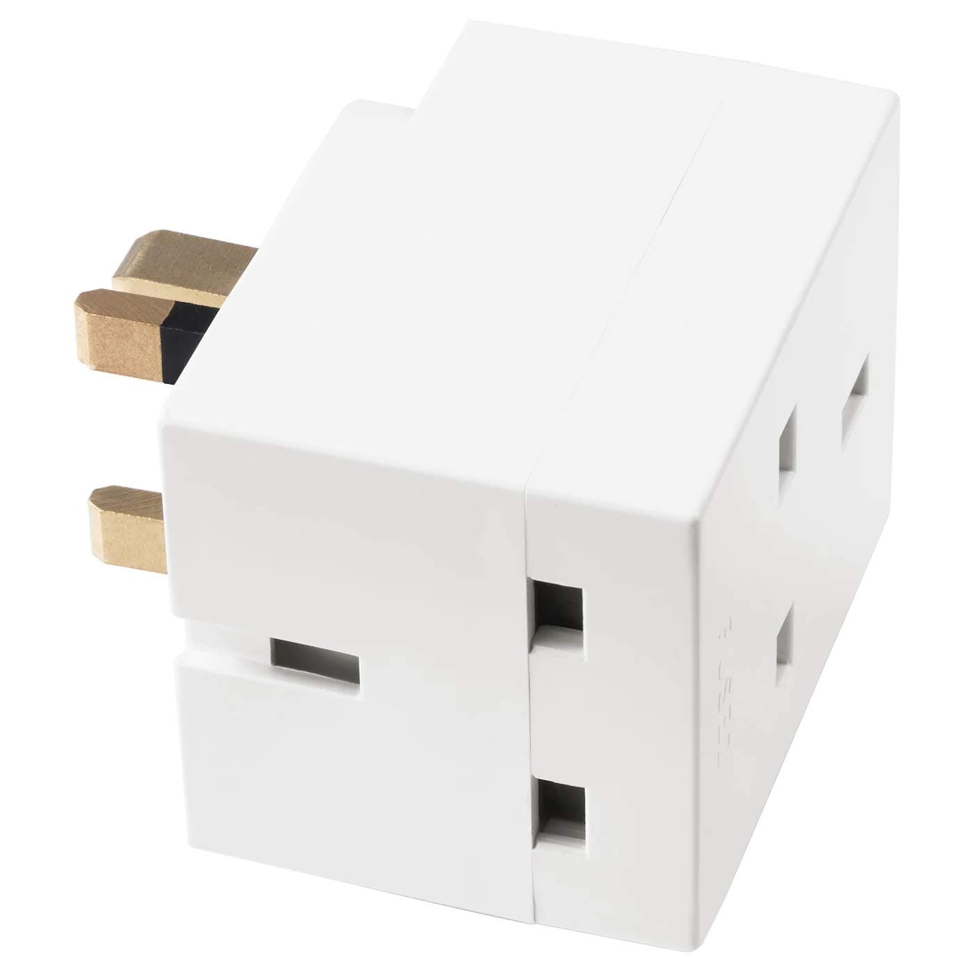 Ikea Koppla - 3-Way Adaptor Plug, Earthed White - UK/UAE Standard