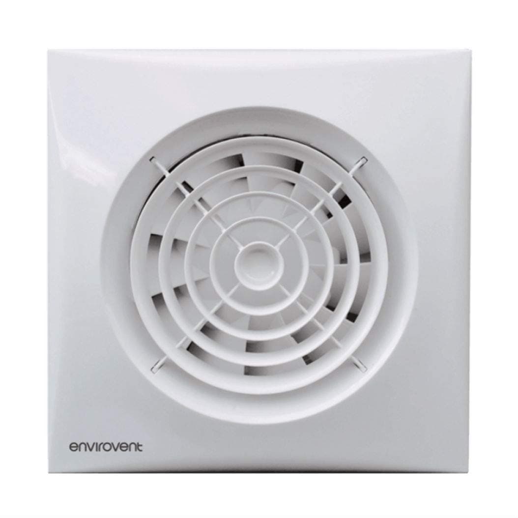 SIL100S "Silent" Extractor Fan for Bathroom / En-Suites (NO Timer)