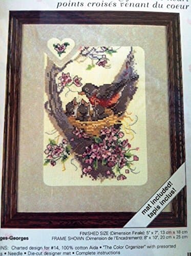 Love Notes Cross Stitching From the Heart, Robin in Her Nest