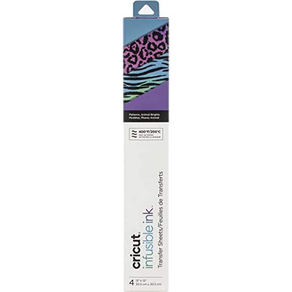 Cricut Patterned Transfer Sheets, Animal Brights Print Infusible Ink