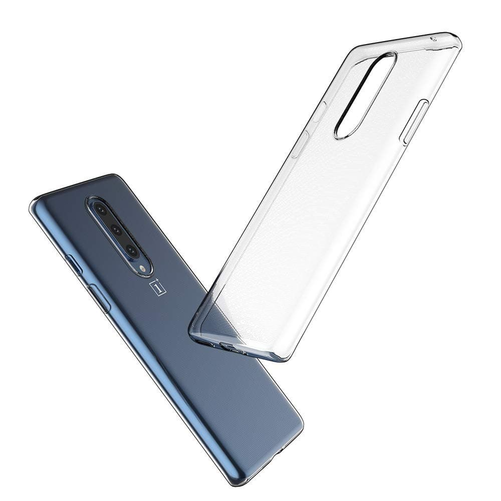 Realtech Hard Unbreakable Glass Back Cover Protection from Drops, Durable, Anti Scratch, Hard TPU Back Cover Case for Oneplus 8 (Transparent)