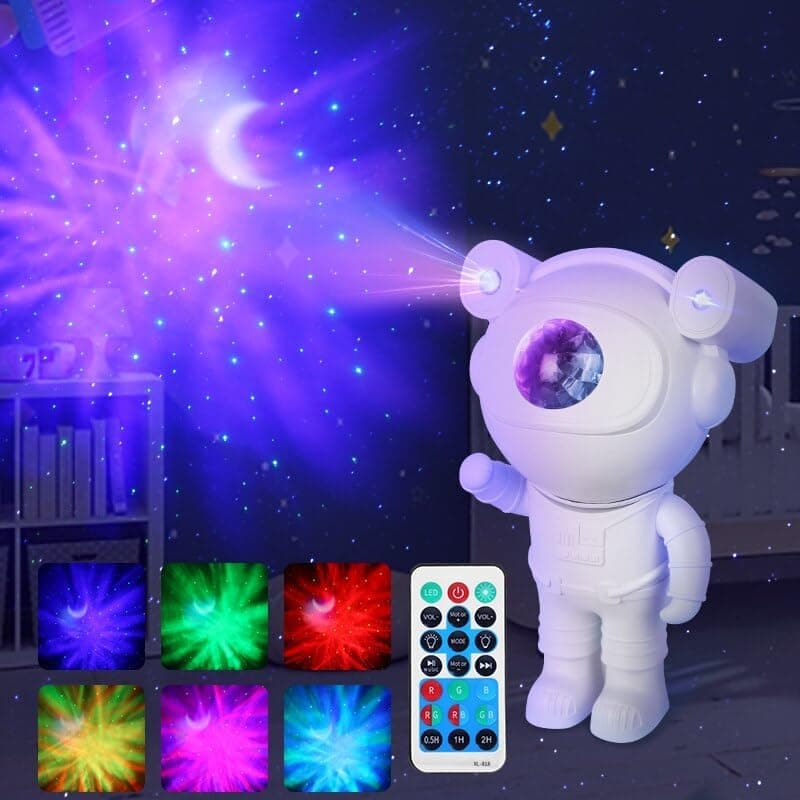 Cayster Star Projector Night Lights Space Buddy Projector, Astronaut Light Projector Timer Galaxy Projector Night Light with Remote Decorating Bedroom, Home Theater, Kids Room, Study and Playroom