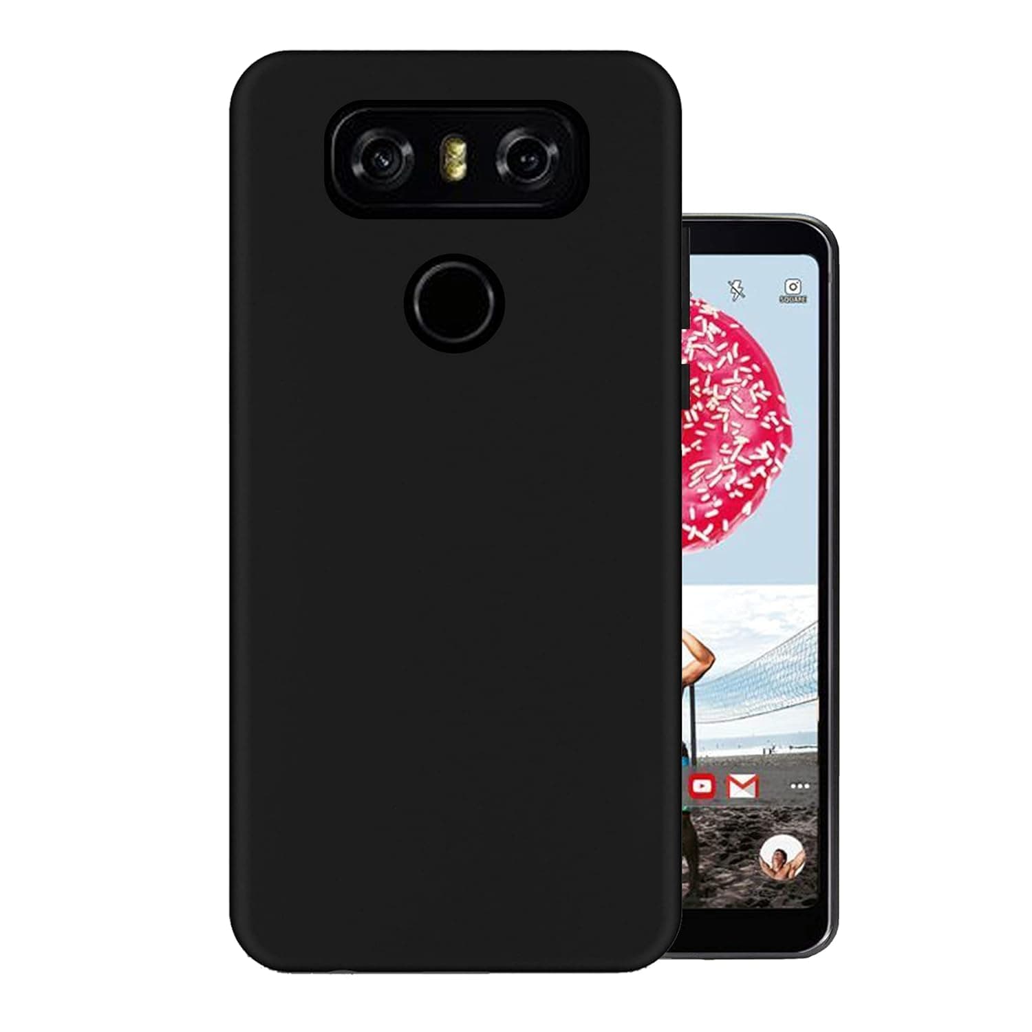 Back Cover for LG G6 (Rubber | Black)