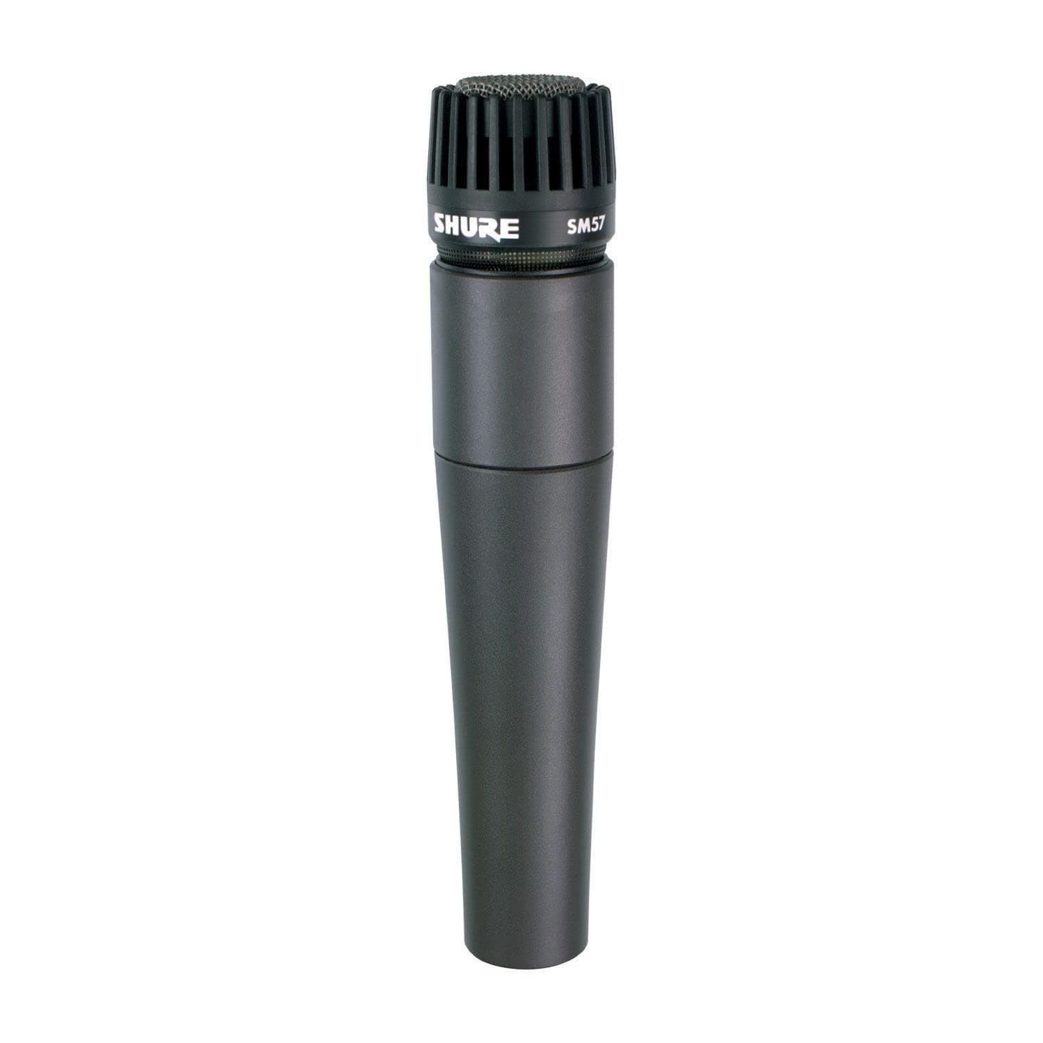 SM57 Cardioid Dynamic Instrument Microphone with Pneumatic Shock Mount, A25D Mic Clip, Storage Bag, 3-pin XLR Connector, No Cable Included (SM57-LCE), Black