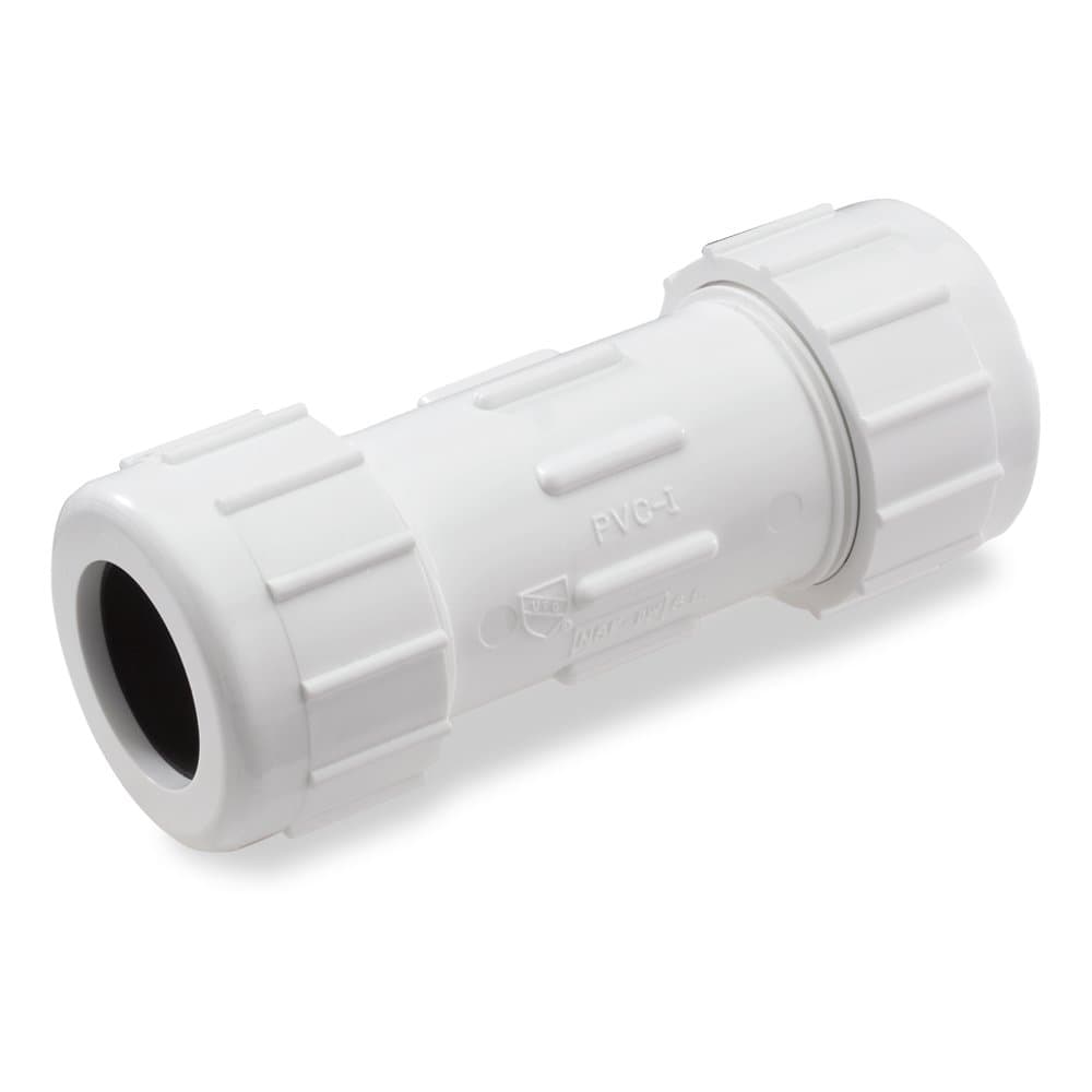 yinatKing Brothers Inc. CPC-2000 2-Inch Compression PVC Compression Coupling, White