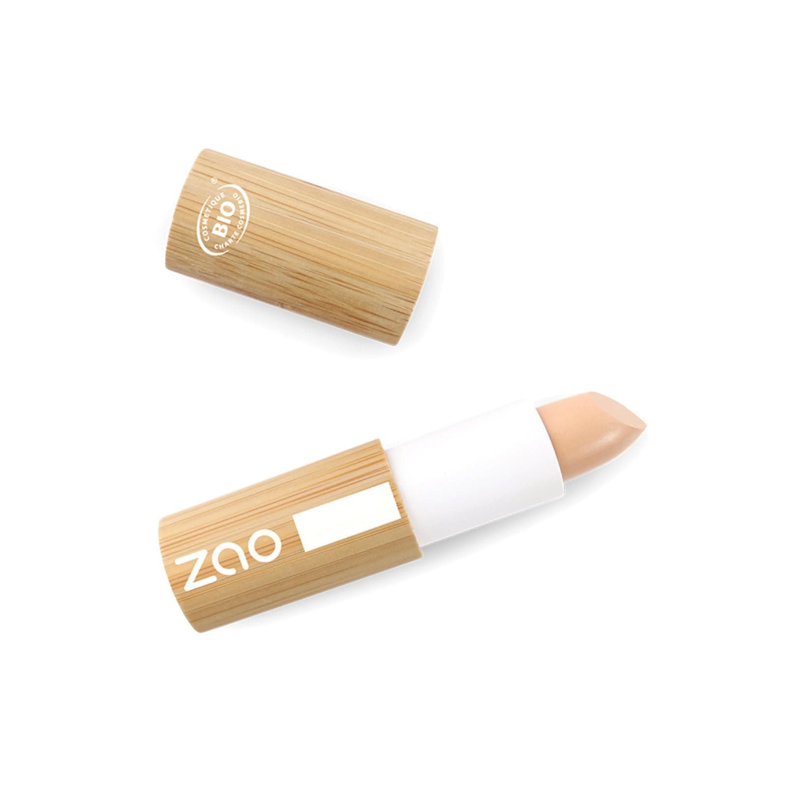 Zao Concelear Color Cream Contour Stick Full Coverage for Dark Circles, Under Eye, Fine Lines, Long Lasting, Corrects, Covers, Hydrates, Highlights, Moisturizes Face Makeup Organic Carnauba 3.5g (492)
