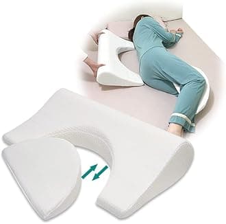 Bedsore Turning Wedge Pillow for Bed Sores Positioning Wedges Medical Pillows for Side Sleeping Pressure Ulcer Cushion Incline Foam Wedge for After Surgery Bedridden Elderly (23.6" Long)