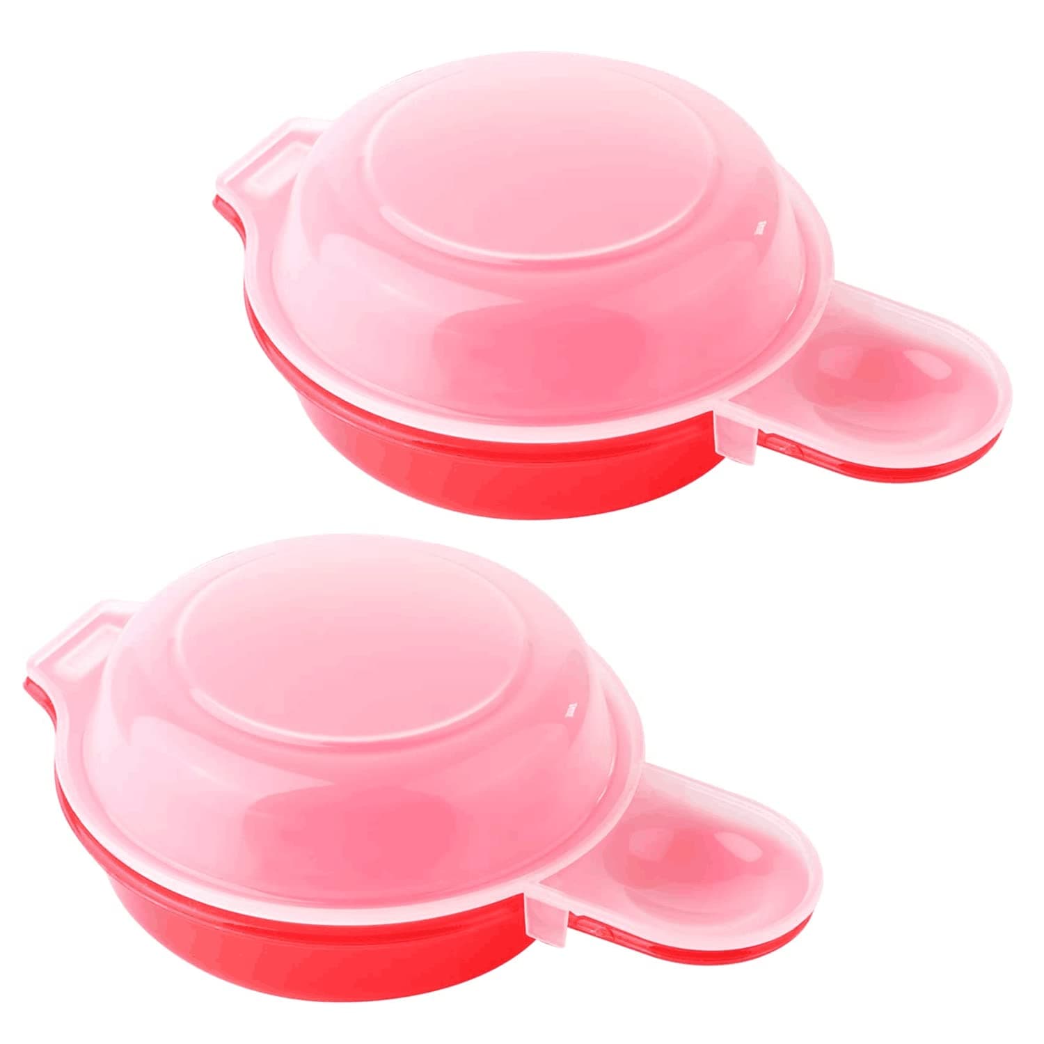 KINMINGZHU 2pcs-Microwave Egg Cooker,Microwave Egg Maker,1 Minute Fast Egg Hamburg Omelet Maker Kitchen Cooking Tool