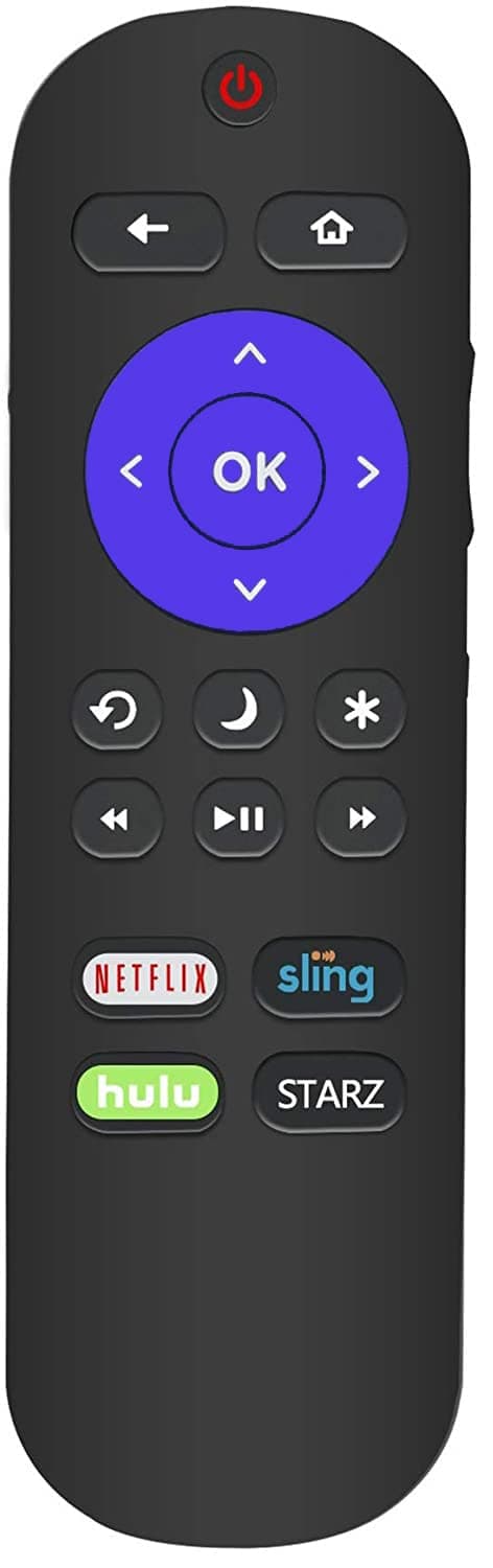 New LC-RCRUS-18 Remote Control LCRCRUS18 Replaced for Sharp Roku TV LC-32LB591U LC-55LBU591U LC-50LBU591U LC-43LBU591U LC-32LBU591U 398GR10BESPN0002 LC-32LB481U LC-43LB481C LC-43LB481U LC-65LBU591U