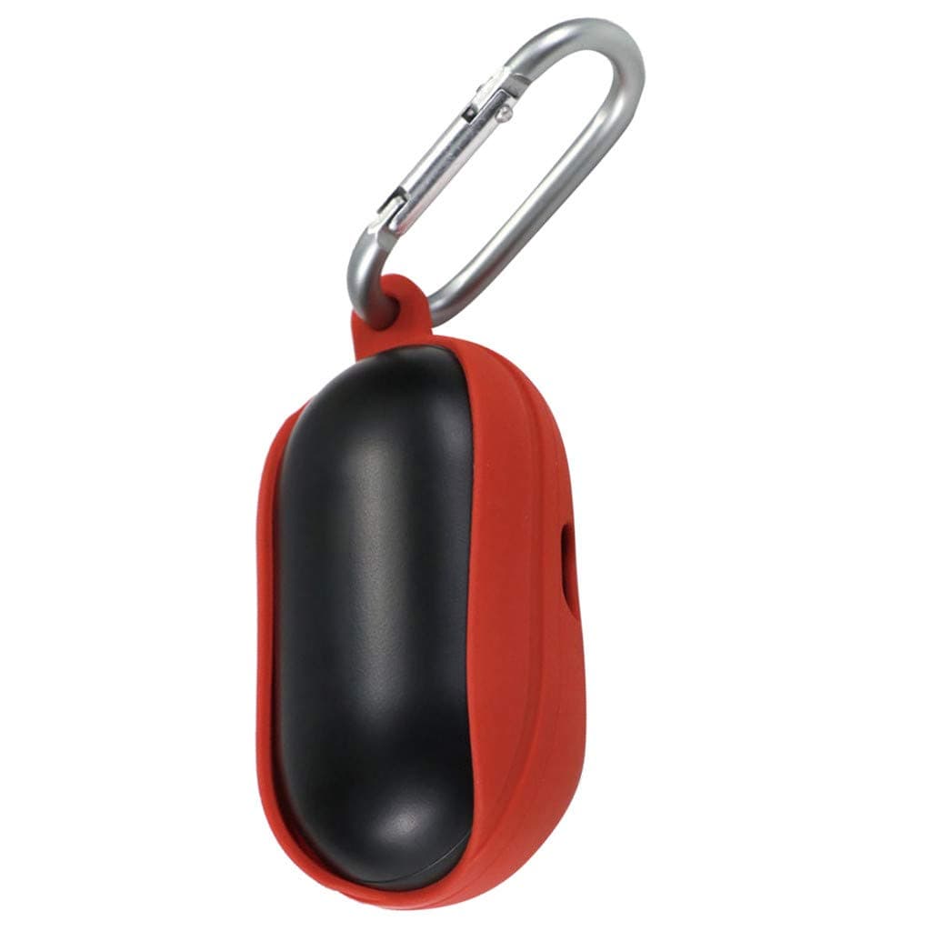 Silicone Case for Samsung Galaxy Buds Support Wireless Charge, With Flexible Covering Tip for the Charge Hole and LED Hole (Red)