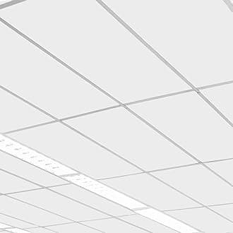 Suspended Vinyl PVC Gypsum Laminated Tiles - Easy Clean & Wipe Able 1195mm x 595mm Waterproof 1200x600