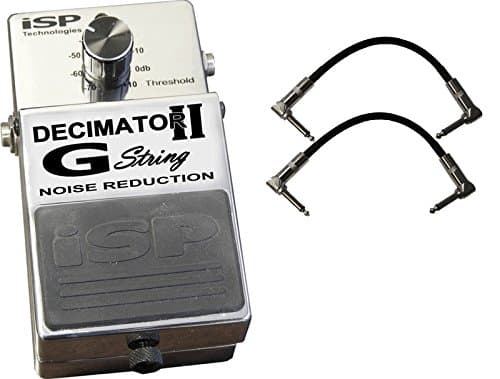 ISP Decimator G String II Noise Reduction Pedal w/ 2 Patch Cables