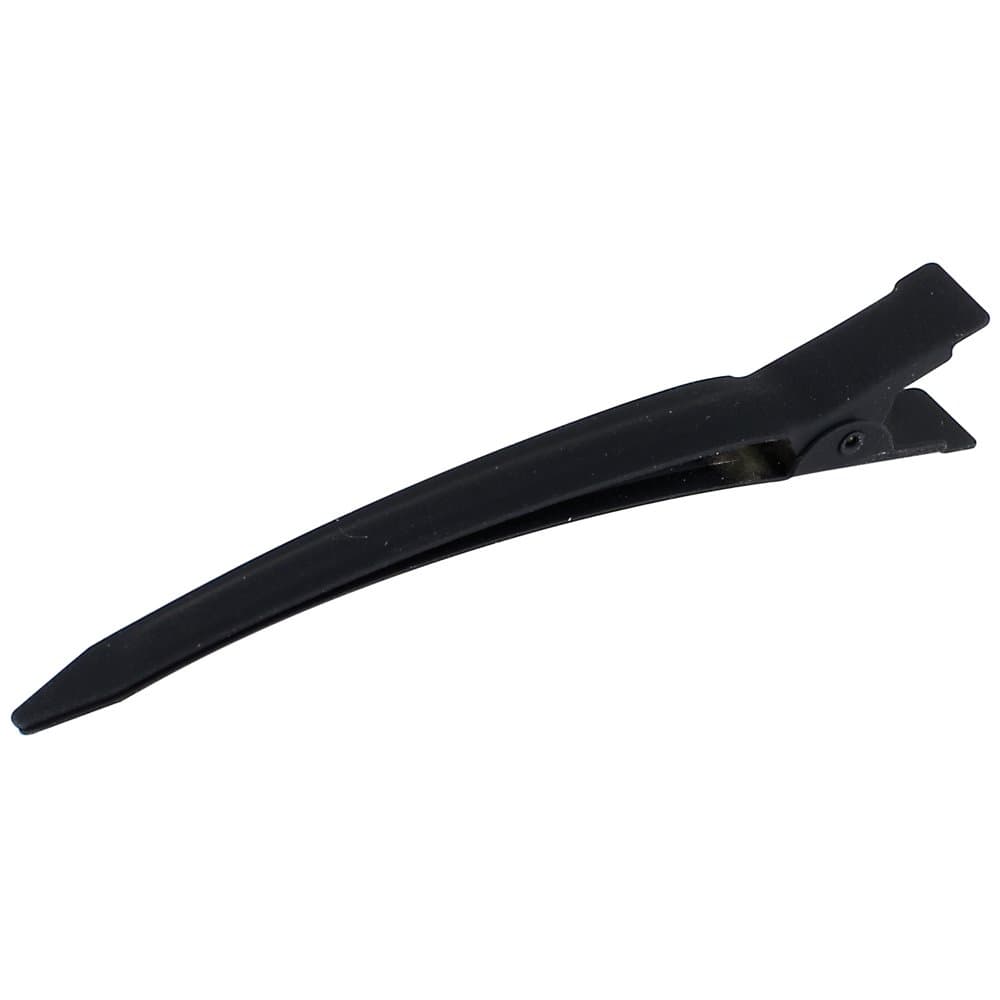 HAIR WARE Rubberized Duck Bill Clips Black HW015