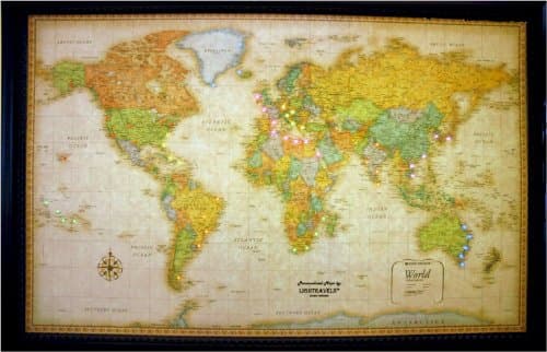 Lightravels Classic World Illuminated Map