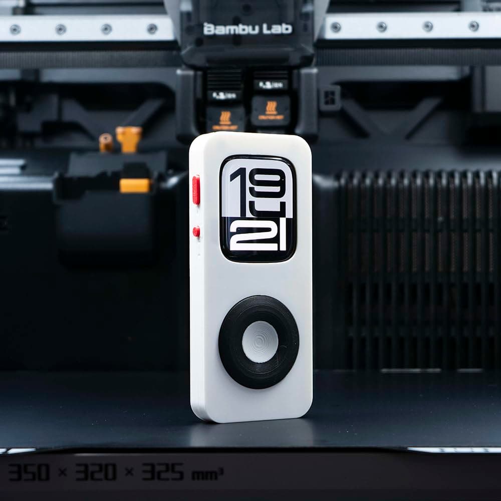 for Retro iPod Style Protective Case for Apple Watch Series SE/5/6/7/8/9/10, Unique 3D Printed Design with Click Wheel Aesthetic (White, 40mm)