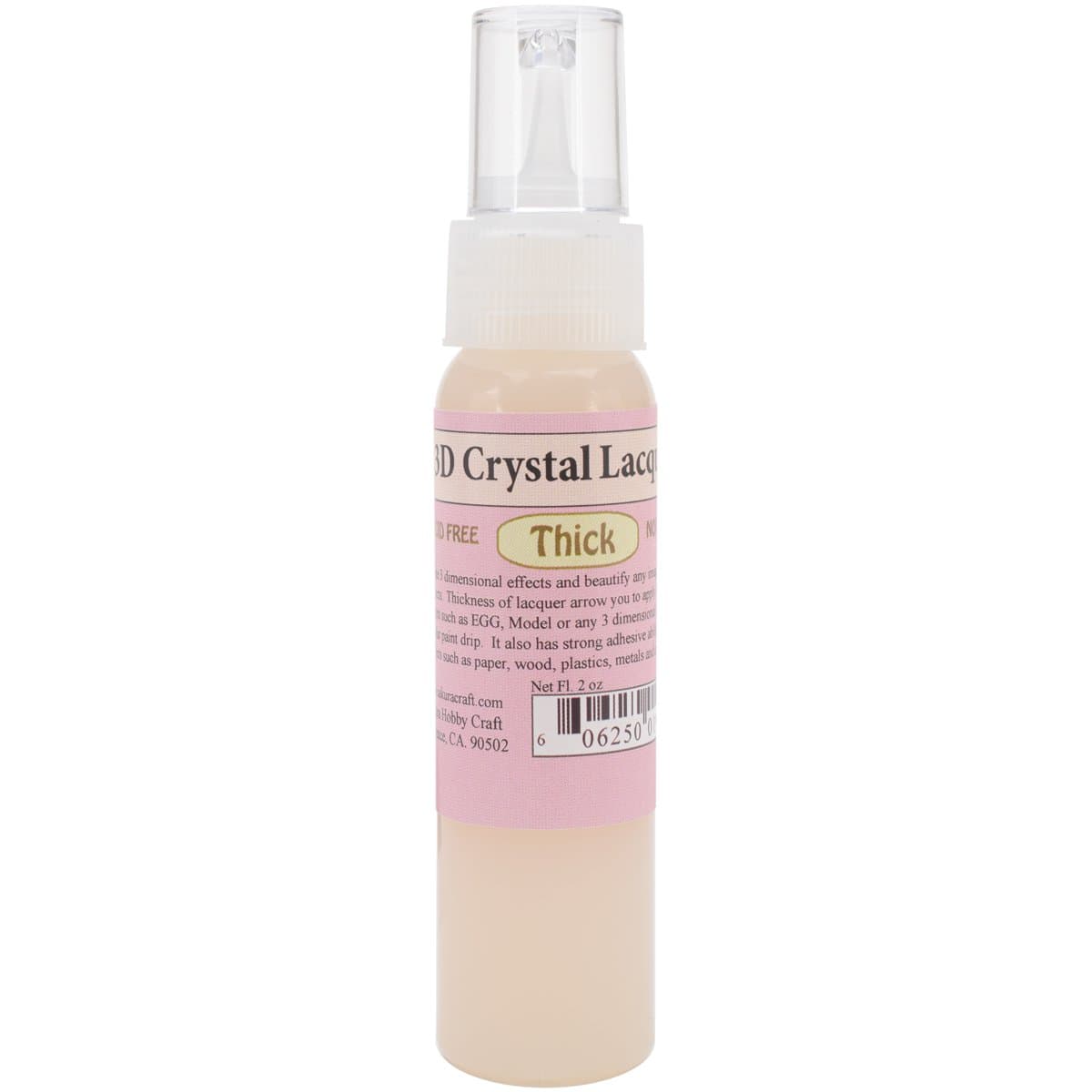 Sakura Hobby Craft 3D Crystal Lacquer Thick, 2-Ounce