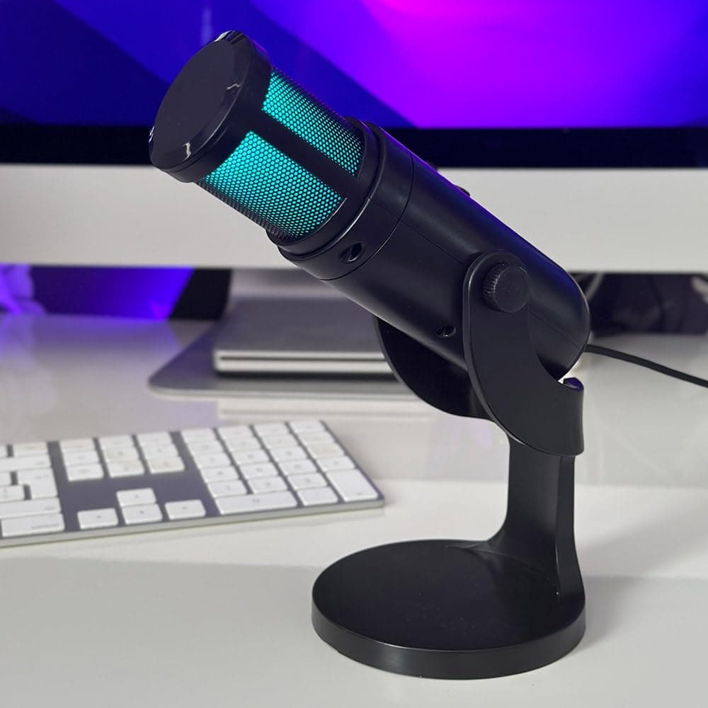 RED5Zeta Gaming Microphone - USB RGB LED Colour Changing Adjustable Angle