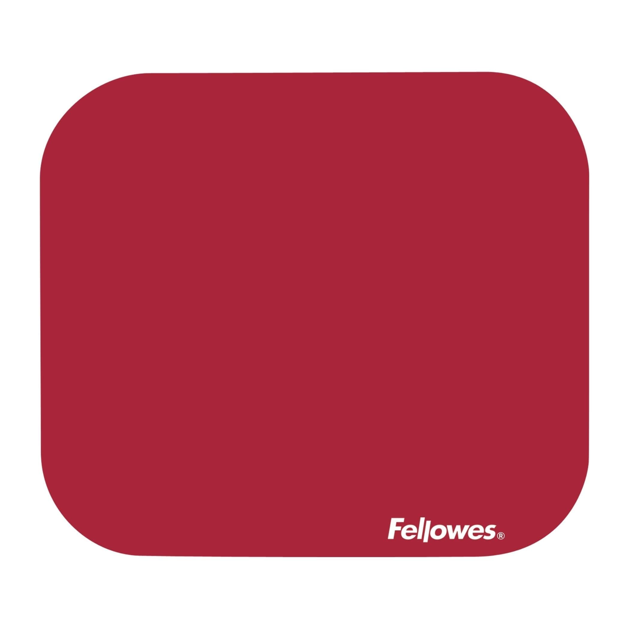 Fellowes Solid Colour Mouse Pad - Red