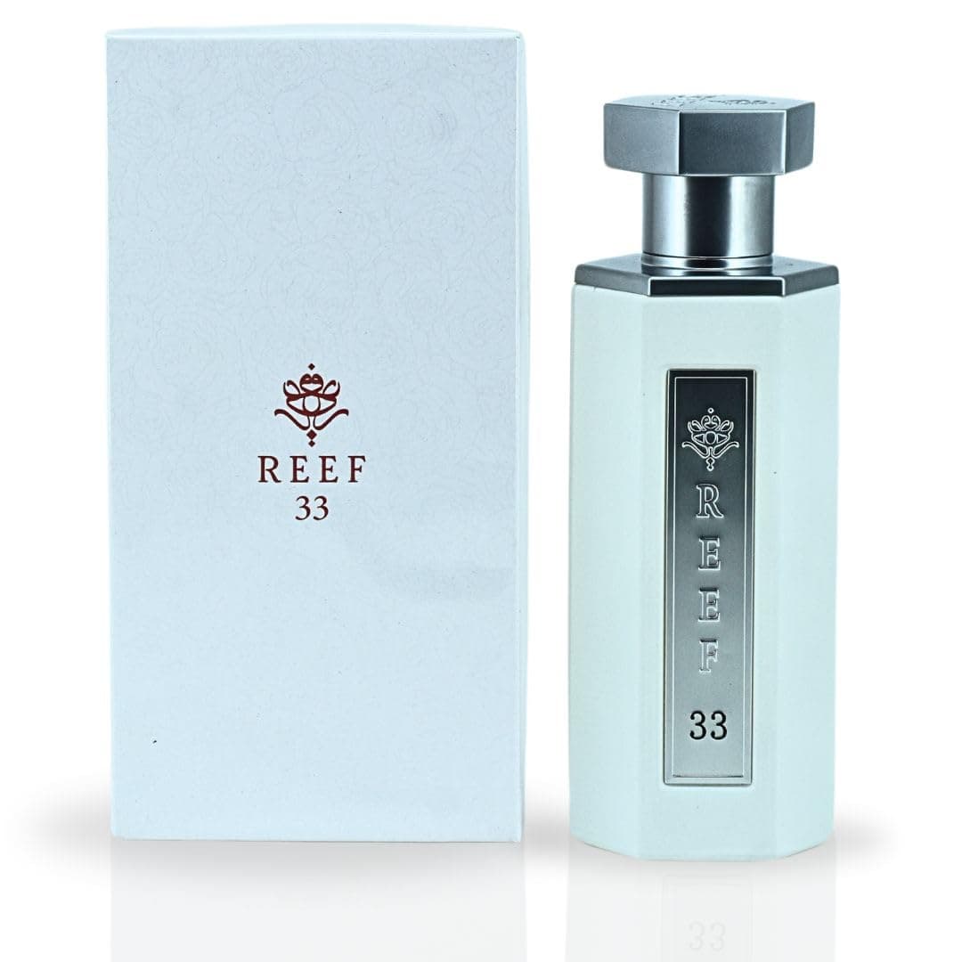 Reef 33 White Arabian Perfume For Men 100ML (3.4 OZ) Fragrance Of Leather, Oud & Pineapple Long Lasting Eau De Parfum Men & Luxurious Scent With Berries & Oud Notes