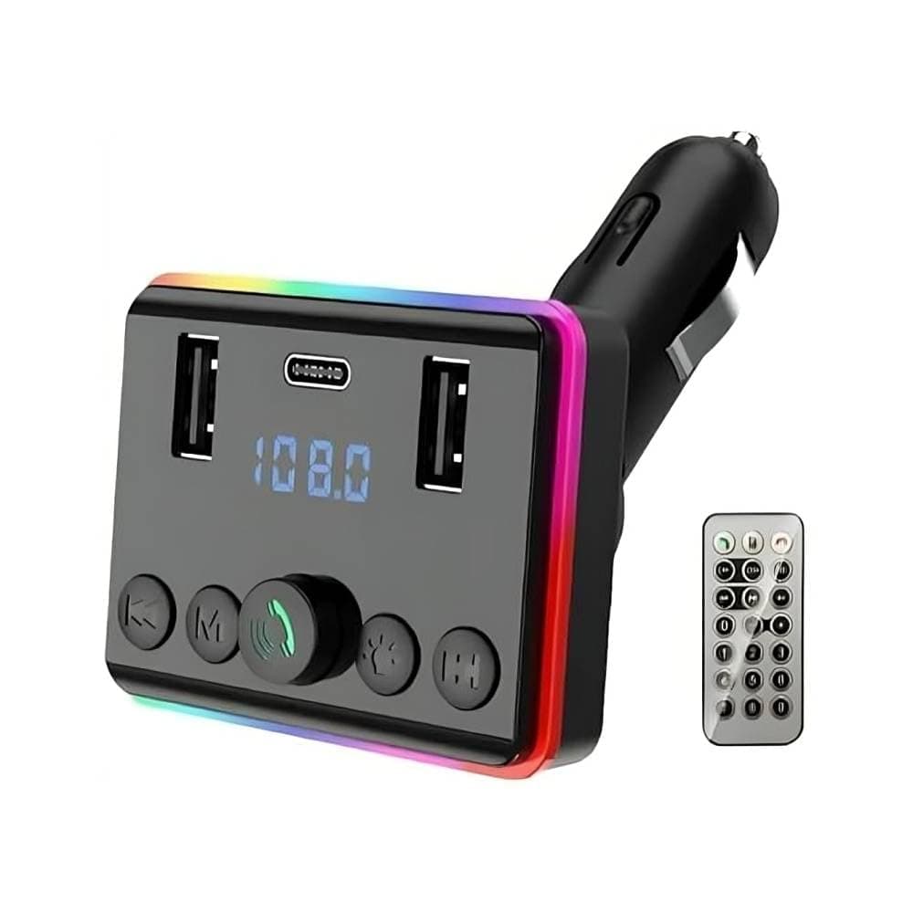 Smart Car Charger Fm Transmitter, Car Wireless Fm Transmitter Black (Model 1)