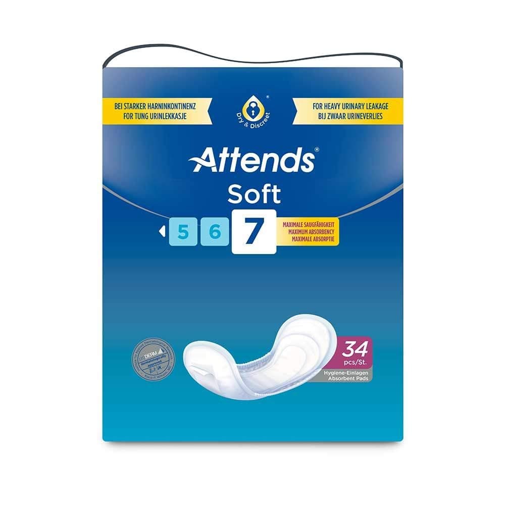 Attends Soft 7 Micro-Incontinence Pad Pack of 34