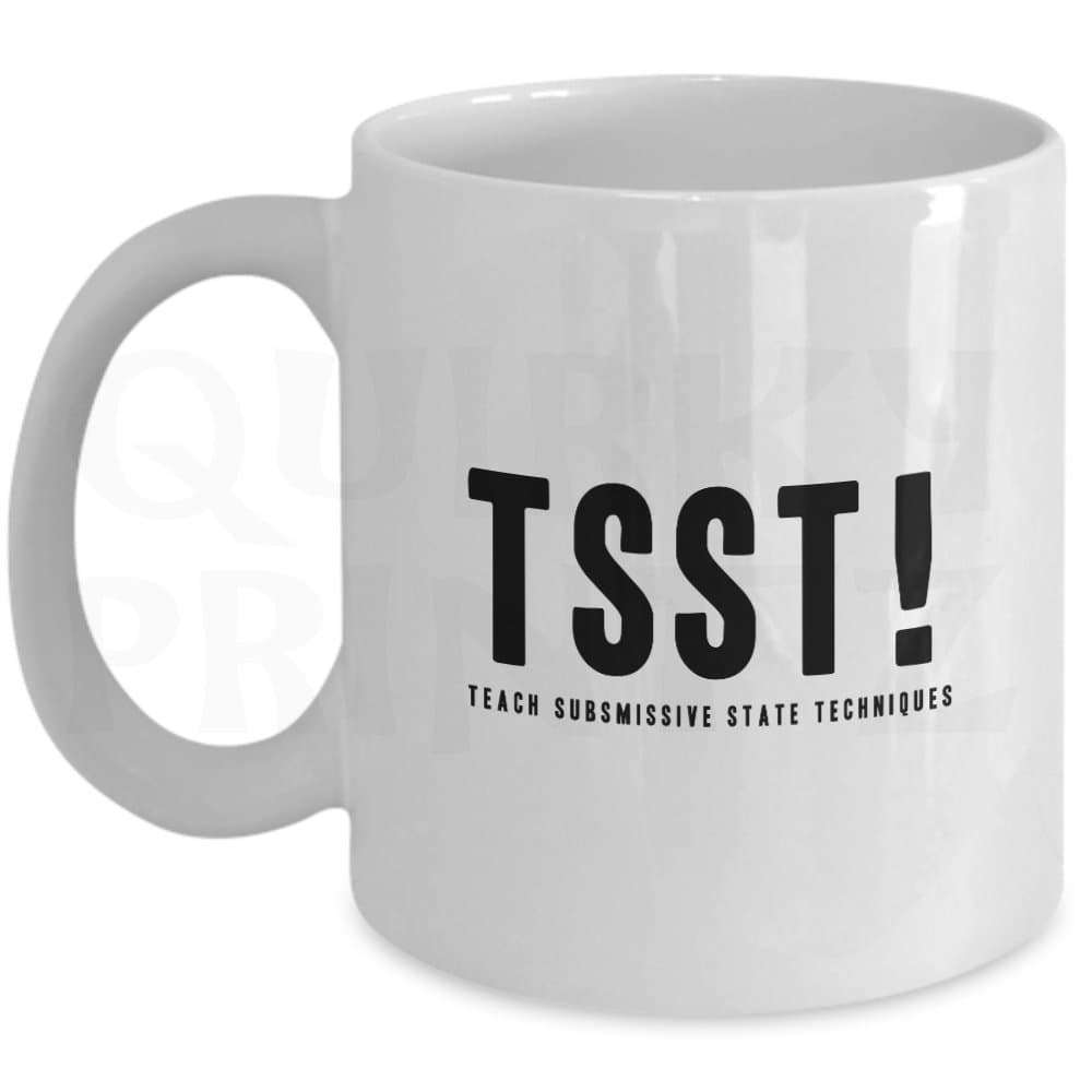 Novelty Tsst! Teach Subsmissive State Techniques Cesar Millan Gift Slogan Mug SK135