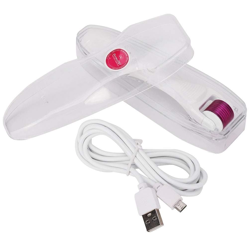 Micro Pin Roller - Electric LED Vibration Skin Care Micro Needle Roller 0.5mm