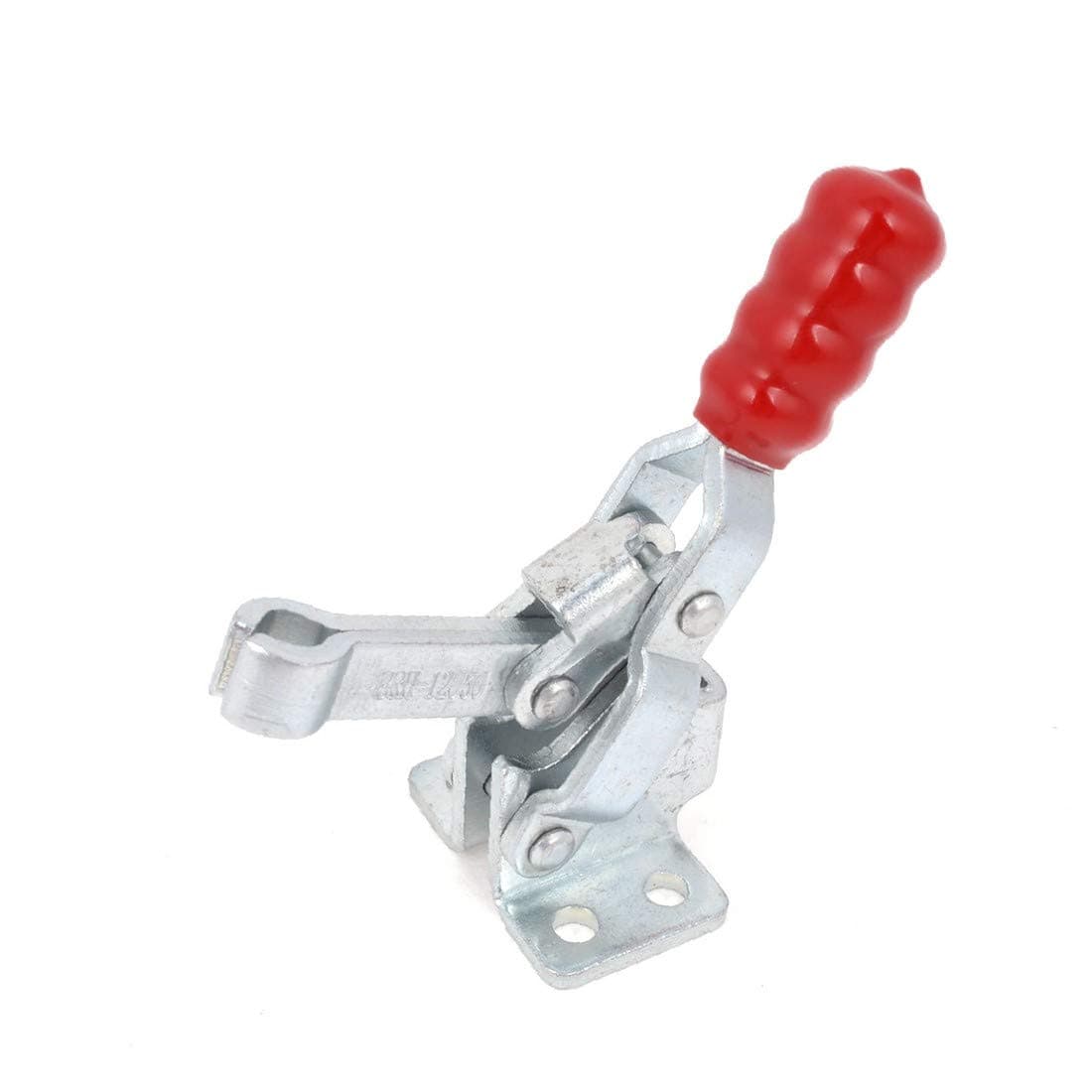 X-DREE Quick Holding Red Handle U Shaped Bar Fangle Base Vertical Type Toggle Clamp 90Kg 200 Lbs BRH 12050( rapido a manubrio rosso a forma di U Impugnatura a base verticale Tipo morsetto 90Kg 200 lib