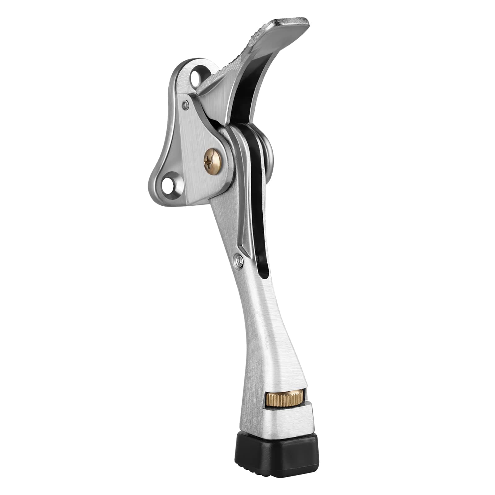 Gotega Door Stopper, Kickdown Door Stop with One Touch Adjustable Height and Rubber Tip 4 Inches, Door Stops