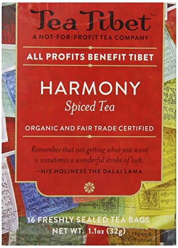 Tea Tibet Tea, Harmony Spiced, 16 Count, 1.1 Oz