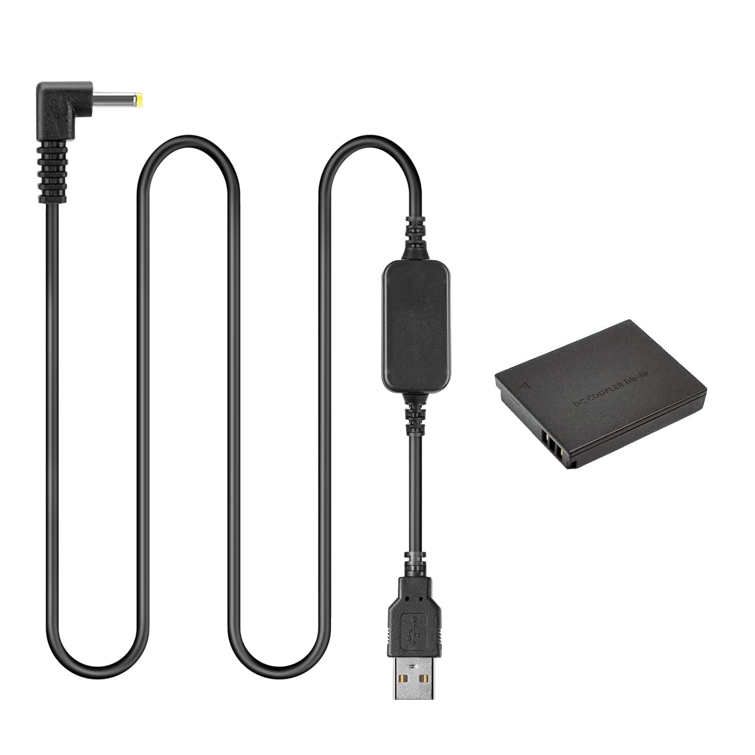 Raeisusp 5V USB Cable ACK-DC40 + DR-40 DC Coupler NB-6L Dummy Battery for Canon S90 S95 SX530 SX600 SX610 SX700 SX710