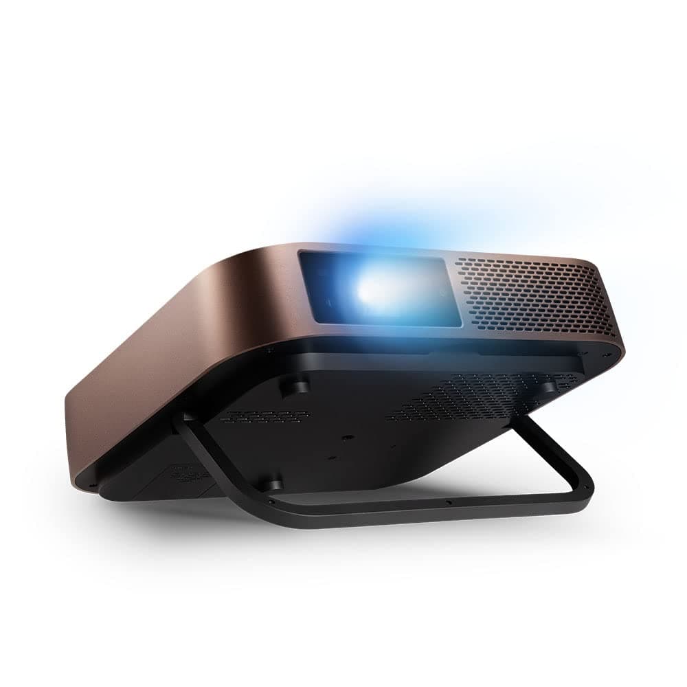 M2 Full HD Smart Portable LED Projector for Gaming, Family & Home Entertainment with WiFi Bluetooth and Harman Kardon Audio - Metallic Bronze