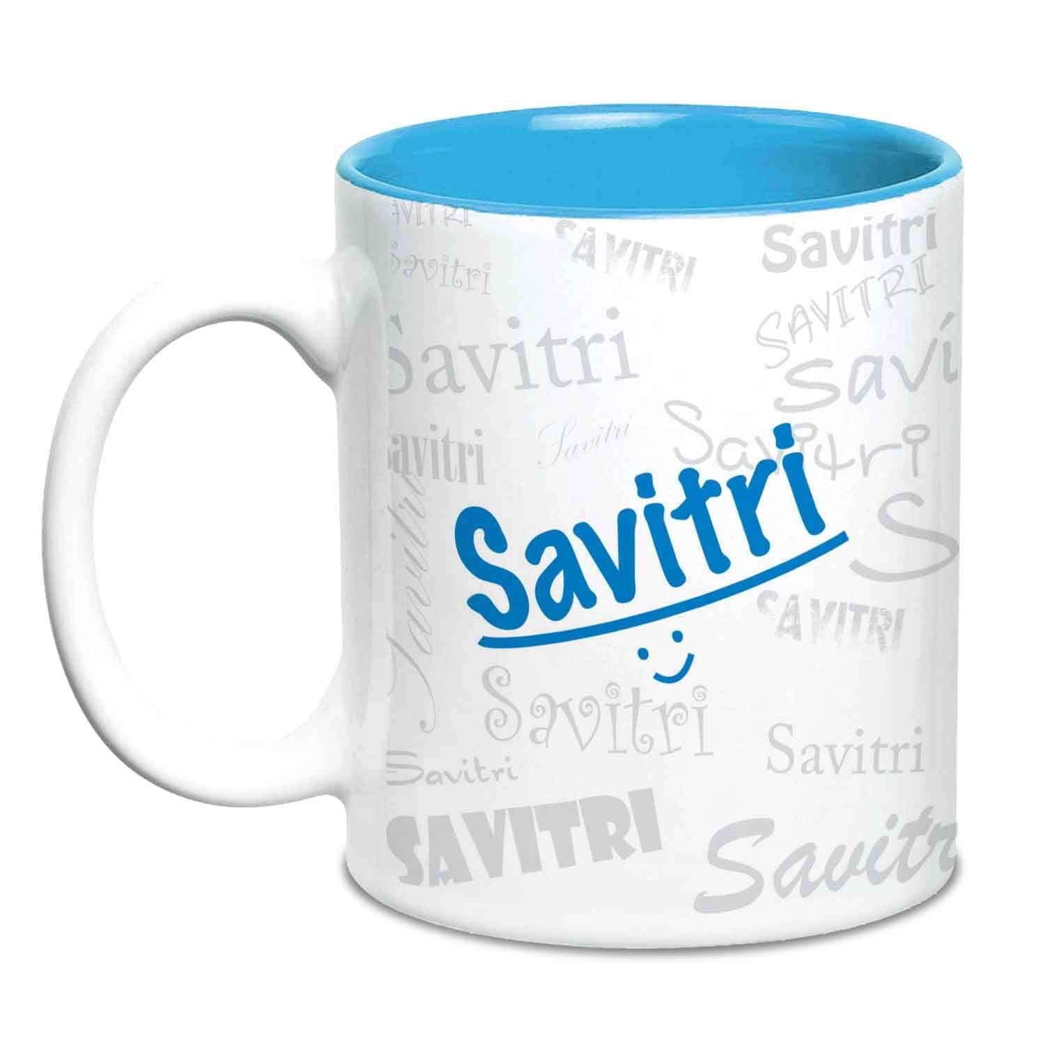 Me Graffiti Mug - Savitri Personalised Name Ceramic, 315ml, 1 Unit