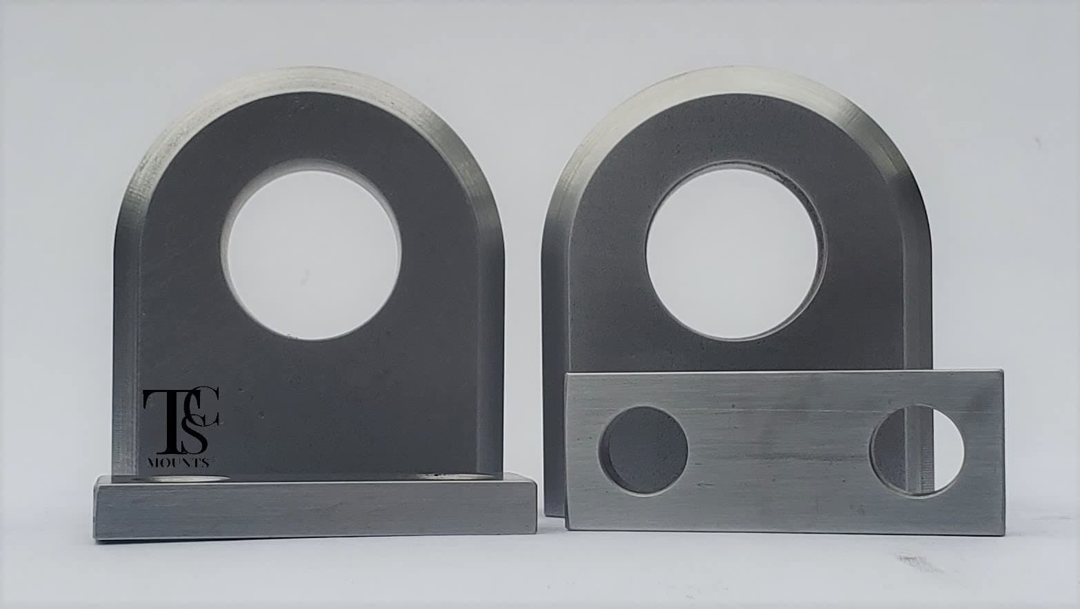 Bolt On, D-Ring Shackle Mount, .750" Thick, .905" Dia for 3/4" Shackle - 7/8" Pin, with Backer Plate for Mounting Strength. for Bumper, Tractor Bucket, ATV, UTV, Trailer. Set of 2. JZ905B