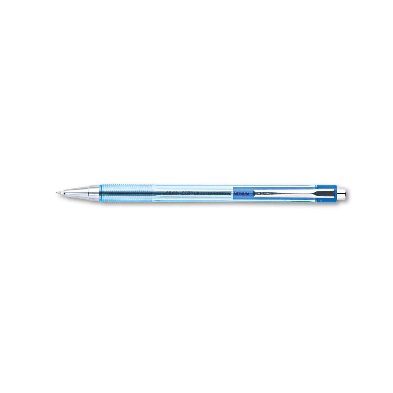 Pilot The Better Ball Point Pen Refillable & Retractable Ballpoint Pens, Medium Point, Blue Ink, 12-Pack (30006) (Packaging May Vary)