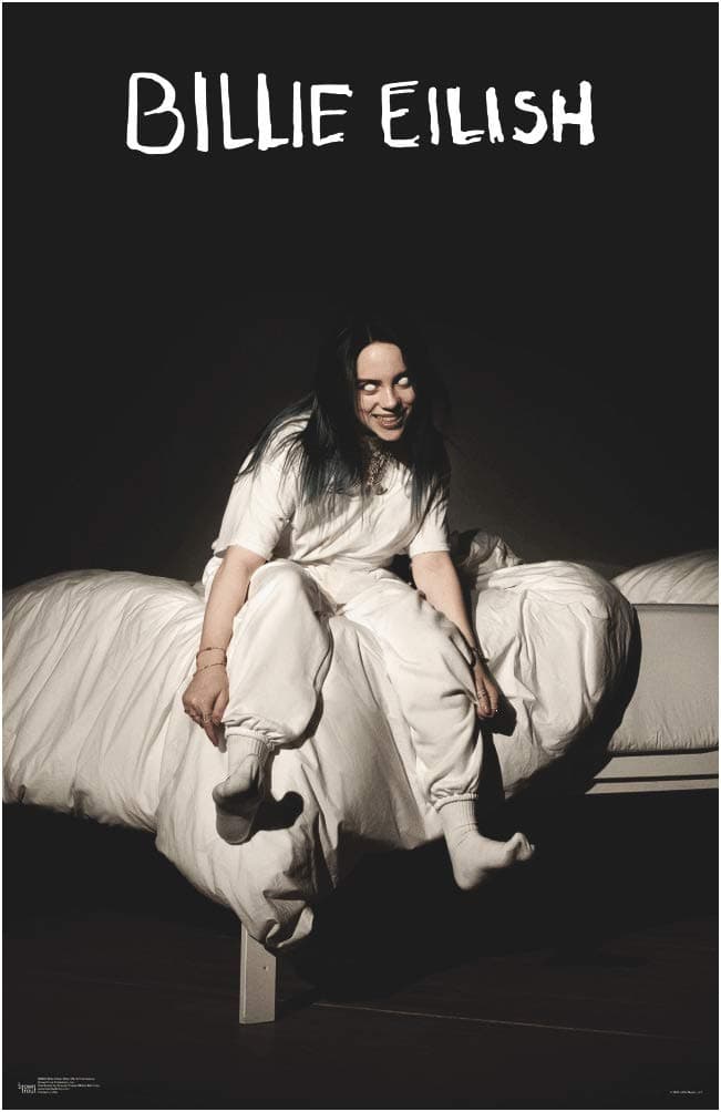 Scorpio Posters Billie Eilish - When We All Fall Asleep - Officially Licensed - Laminated Poster - 11.5" x 17.5"