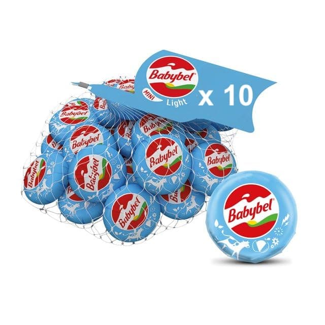 Light Semisoft Cheese Snacks, Individually Portioned for Convenient Snacking, Lactose-Free, 20g x 10 Pack