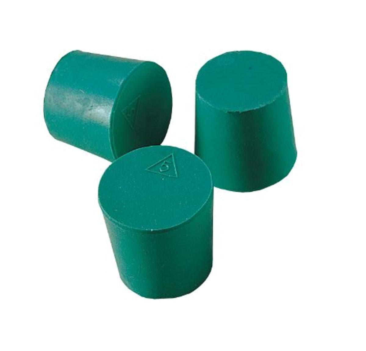 Plasticoid M35 Neoprene Solid Tapered Rubber Stopper, 1-11/16" Top Diameter, 1-13/32" Bottom Diameter, 8.5 Size, 31/32" Length (Bag of 9)