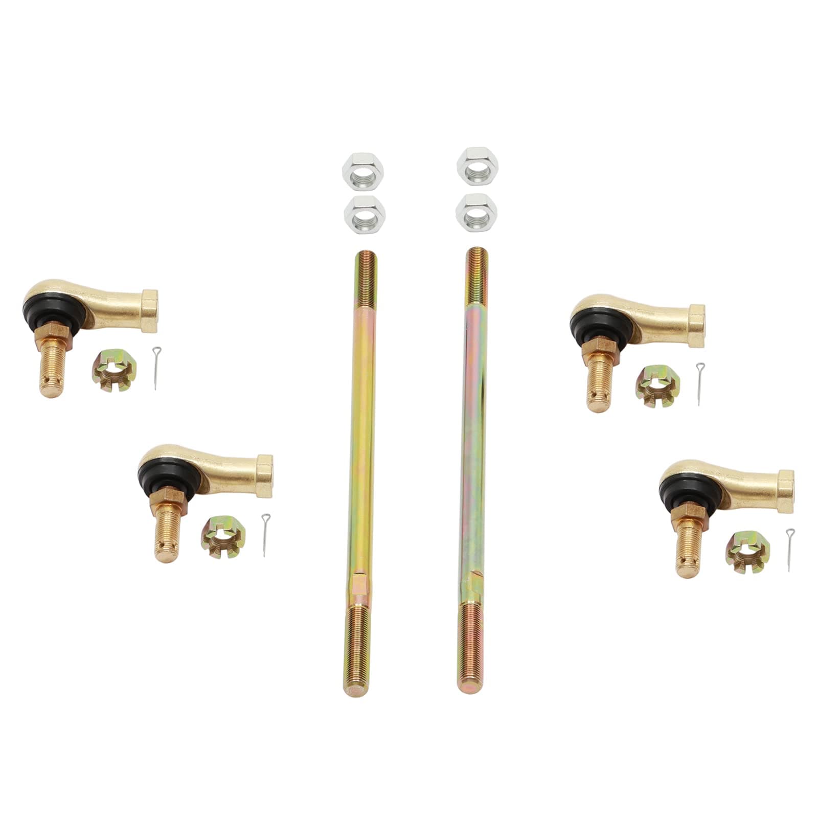 Tie Rod End Kit, Compatible With 2000-2012 Yamaha Big Bear 400, 2003-2006 Kodiak 400 / 450, 07-12 Grizzly 350 / 400 / 450, 04-06 Bruin 350, 06-10 Wolverine 350 / 450 Ball Joint Set ATV UTV Accessories