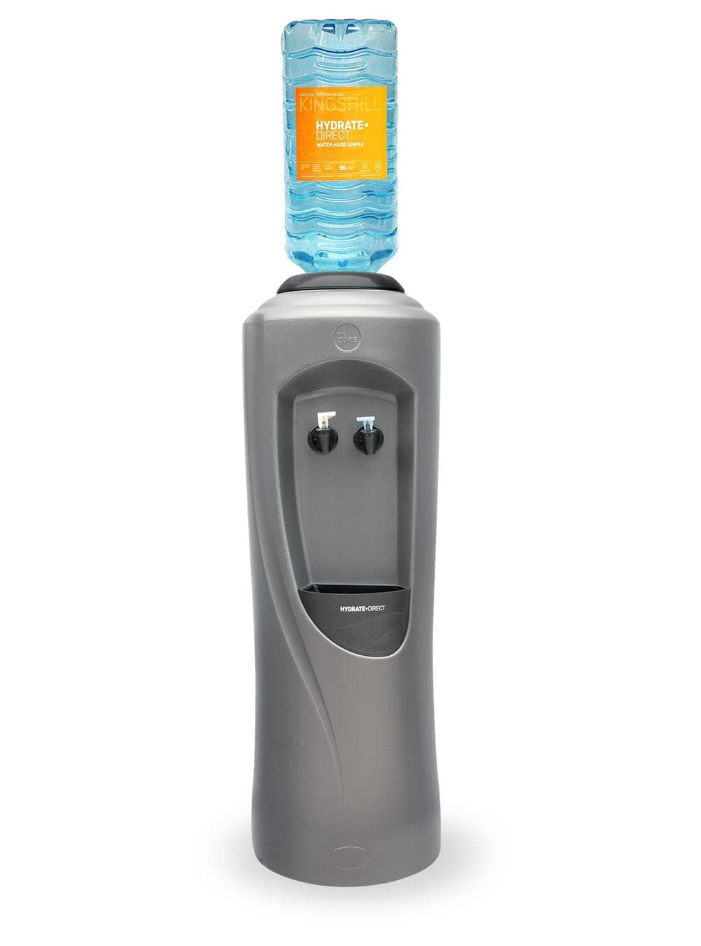– Core Bottled Water Cooler Dispenser | Floor-Standing Water Machine, Easy to Sanitise & Maintain. Perfect for Home and Office, Dispenses Ambient & Chilled Water – Grey/Black
