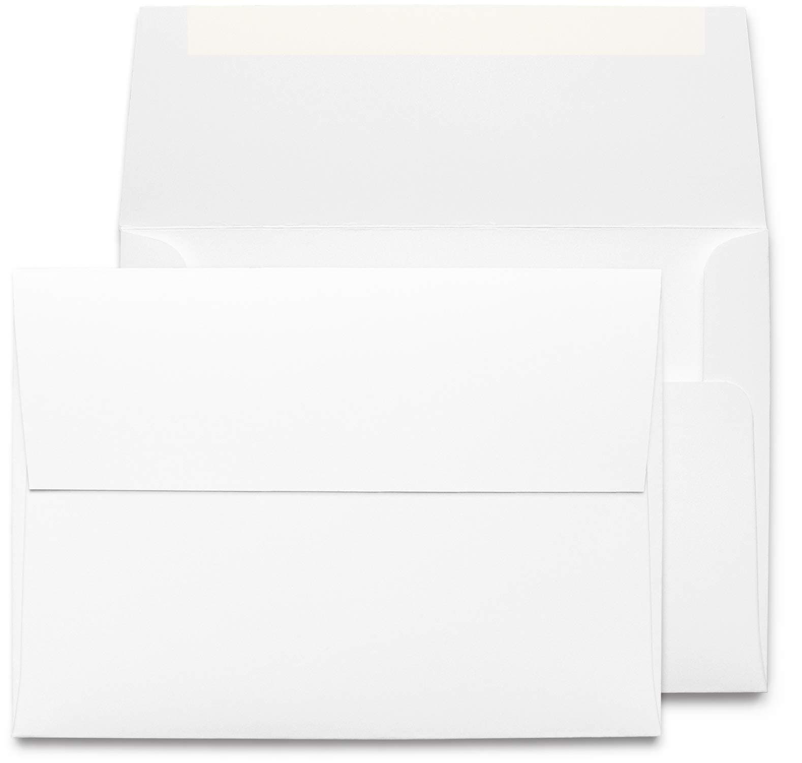 Desktop Publishing Supplies 5x7 Envelopes - 45 Pack - Thick A7 Size (5.25 x 7.25 inch) with Bright White Vellum Finish - For Mailing Greeting Cards, Invitations, Postcards, Photos, & Announcements